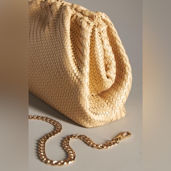 NWOT Anthropology: The Frankie Clutch in Cream - Picture 2 of 6